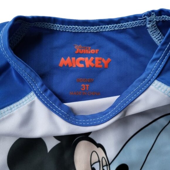 Disney Mickey Mouse 2 Piece Rash Guard & Swim Trunks – Size 3T 🏖️ - Picture 5 of 8